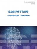 企业数字化平台战略
